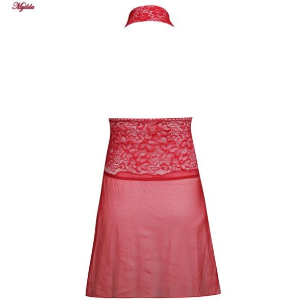 لباس خواب زنانه ماییلدا مدل گیپوری کد 4312-31002 رنگ قرمز