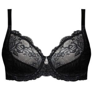 سوتین زنانه لین مدل فنردار کد 4680-513 رنگ مشکی