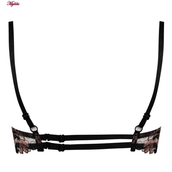 ست شورت و سوتین زنانه برتا مدل فنردار کد 5105-4040-B رنگ مسی به همراه نگهدارنده جوراب