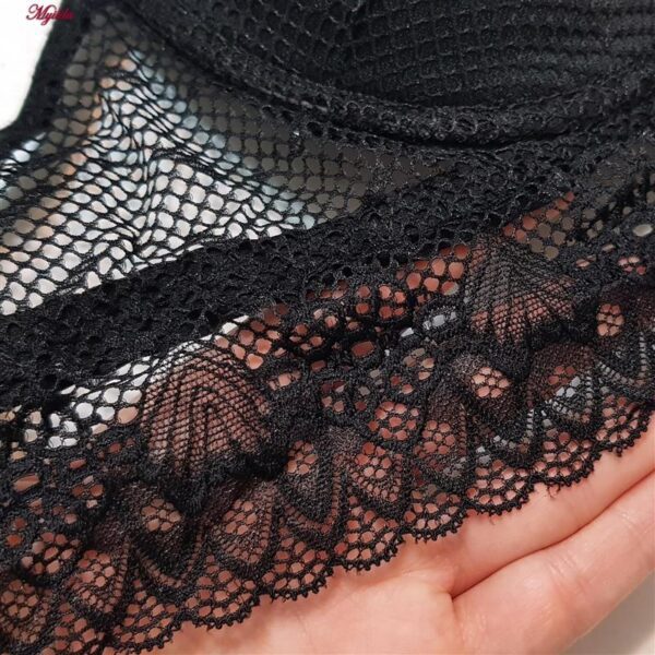 ست شورت و سوتین زنانه برتا مدل فنردار کد 5120-6077-RB رنگ مشکی