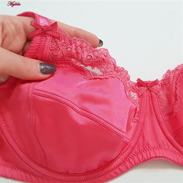 سوتین زنانه لین مدل فنردار کد 4680-606 رنگ سرخابی