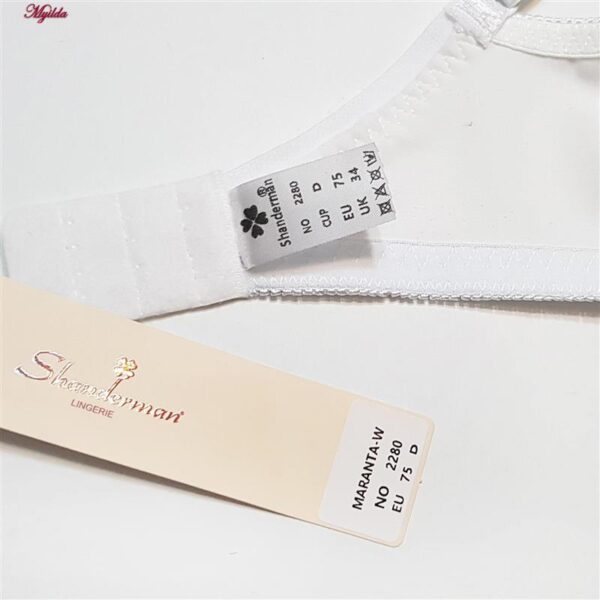 سوتین زنانه شاندرمن مدل فنردار کد 5080-2280-03 رنگ سفید