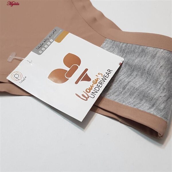 شورت زنانه ماییلدا مدل لیزری کد 5079-602 رنگ نسکافه ای