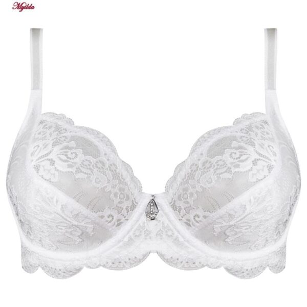 سوتین زنانه لین مدل فنردار کد 4680-513 رنگ سفید