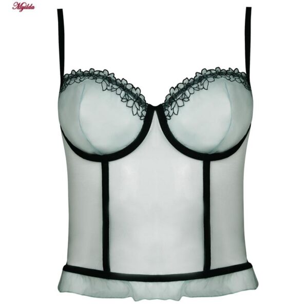 ست شورت و سوتین زنانه برتا مدل فنردار شیشه ای کد 5111-2261 رنگ سبز روشن