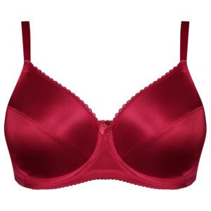 سوتین زنانه شاندرمن مدل فنردار کد 5080-2370-610 رنگ زرشکی