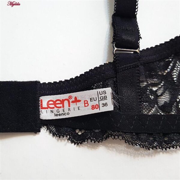 سوتین زنانه لین مدل فنردار کد 4680-513 رنگ مشکی