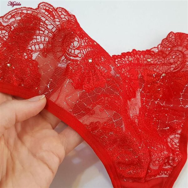 ست شورت و سوتین زنانه برتا مدل فنردار کد 5100-2420-ZR رنگ قرمز