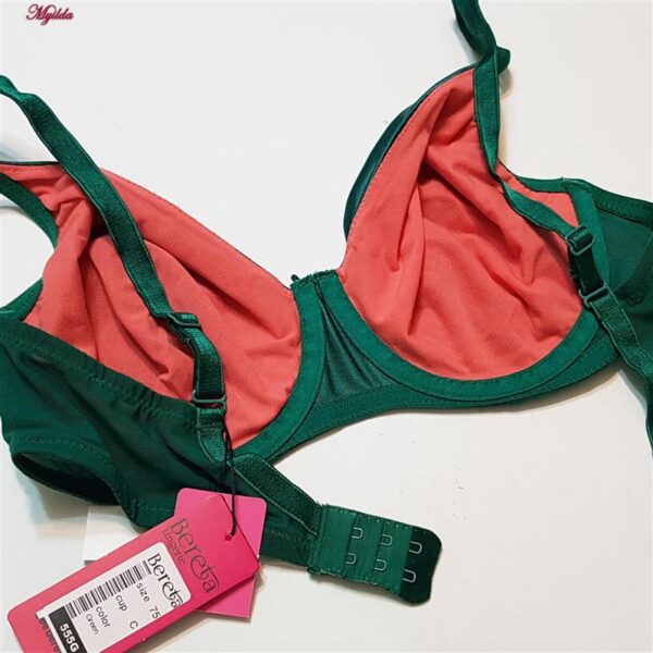 سوتین زنانه برتا مدل ساتن فنردار کد 5117-555-G رنگ سبز