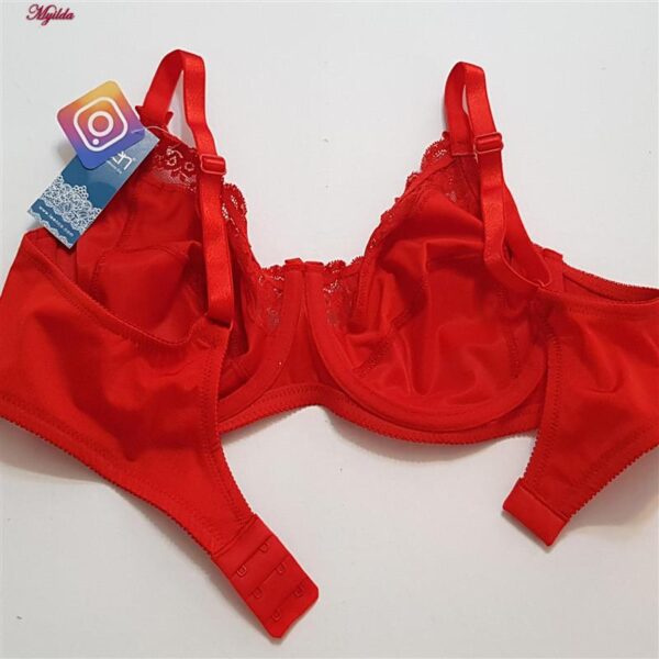 سوتین زنانه لین مدل فنردار کد 4680-606 رنگ قرمز