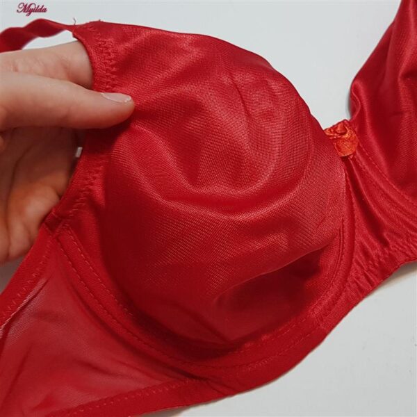 سوتین زنانه برتا مدل ساتن فنردار کد 5117-555-R رنگ قرمز