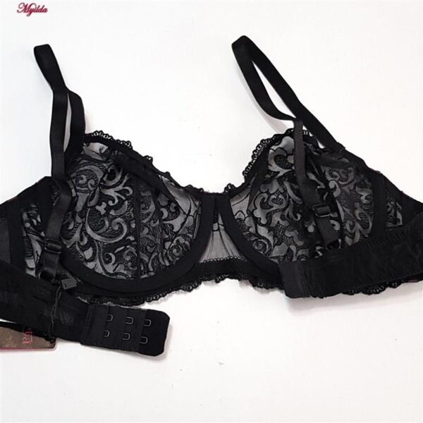 ست شورت و سوتین زنانه برتا مدل فنردار کد 5100-2420-AB رنگ مشکی