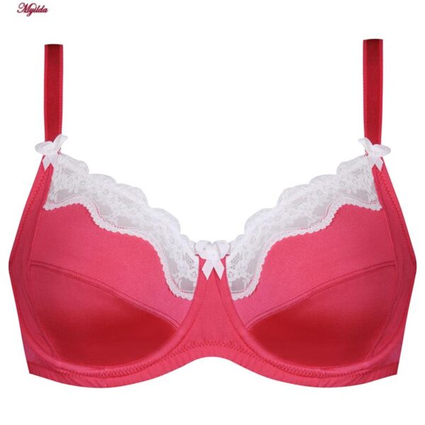 سوتین زنانه لین مدل فنردار کد 4680-608 رنگ سرخابی