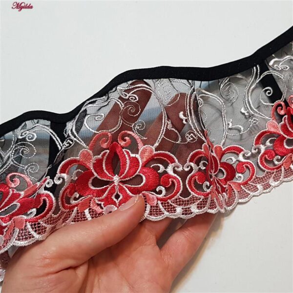 ست شورت و سوتین زنانه برتا مدل فنردار کد 5107-4030-RB رنگ مشکی به همراه نگهدارنده جوراب