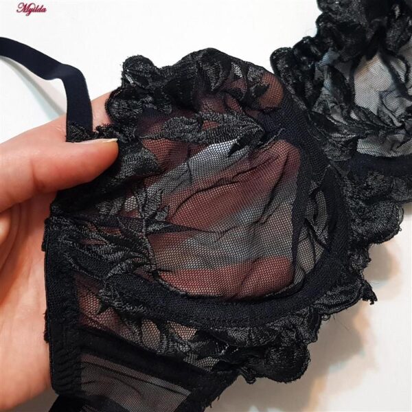 ست شورت و سوتین زنانه برتا مدل فنردار کد 5100-2420-DB رنگ مشکی