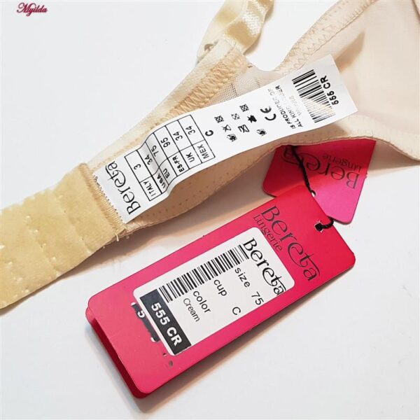 سوتین زنانه برتا مدل ساتن فنردار کد 5117-555-CR رنگ کرم