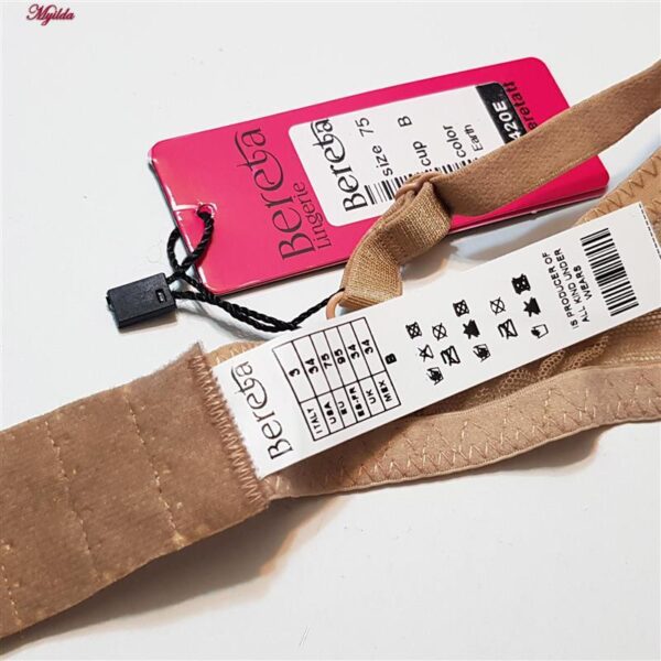 ست شورت و سوتین زنانه برتا مدل فنردار کد 5100-2420-E رنگ کرم