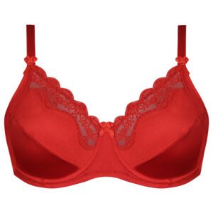 سوتین زنانه لین مدل فنردار کد 4680-606 رنگ قرمز