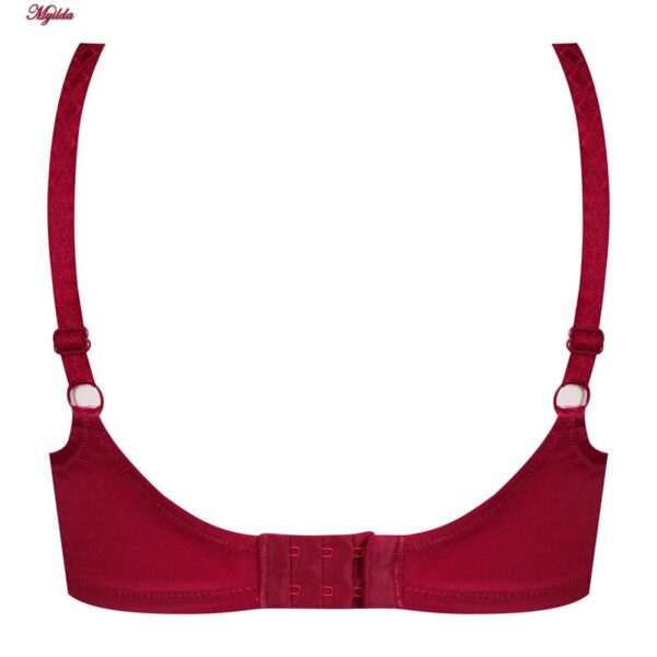 سوتین زنانه شاندرمن مدل فنردار کد 5080-2385-610 رنگ زرشکی