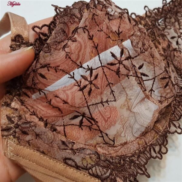 ست شورت و سوتین زنانه برتا مدل فنردار کد 5100-2420-BR رنگ قهوه ای