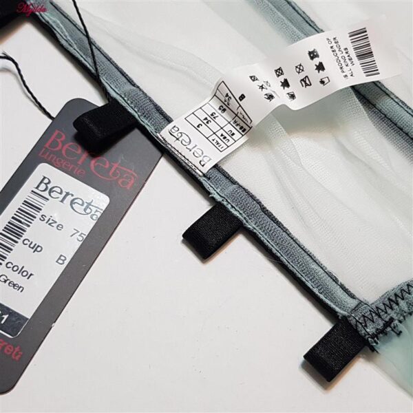 ست شورت و سوتین زنانه برتا مدل فنردار شیشه ای کد 5111-2261 رنگ سبز روشن