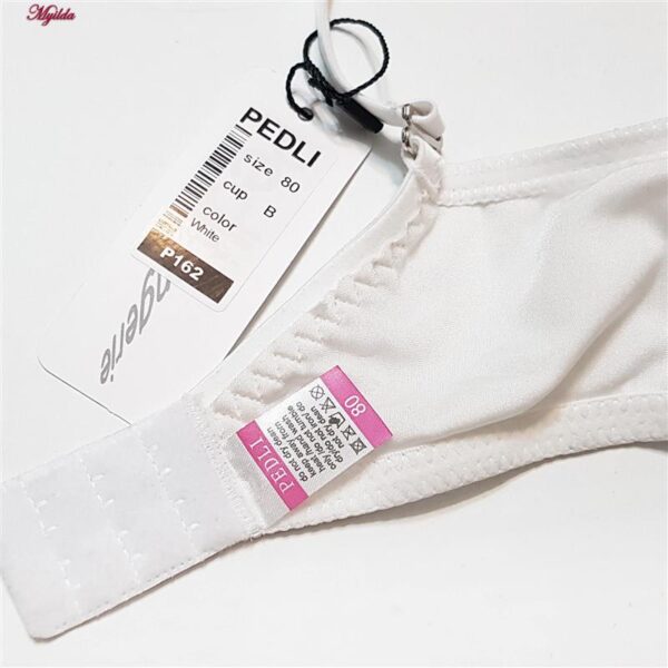 سوتین زنانه پدلی مدل فنردار بند متحرک کد 5127-P162 رنگ سفید