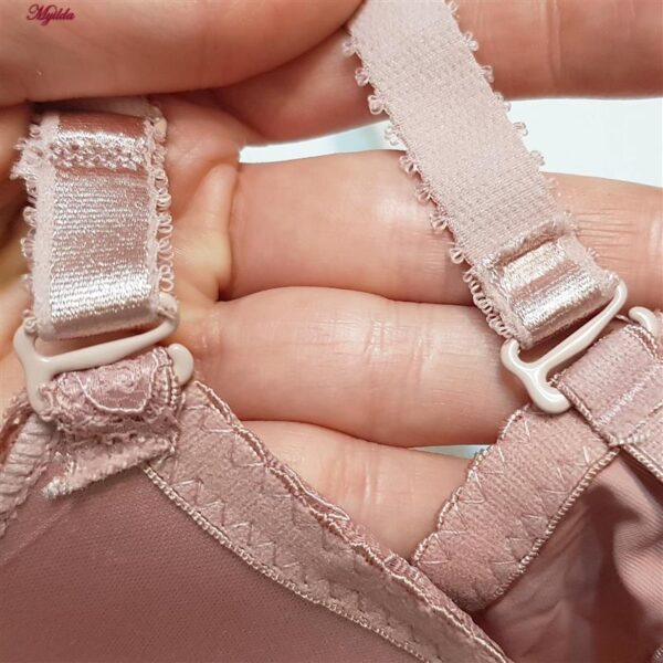 ست شورت و سوتین زنانه پدلی مدل بند متحرک فنردار کد 5129-P139 رنگ کالباسی