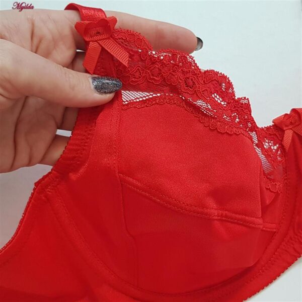 سوتین زنانه لین مدل فنردار کد 4680-606 رنگ قرمز