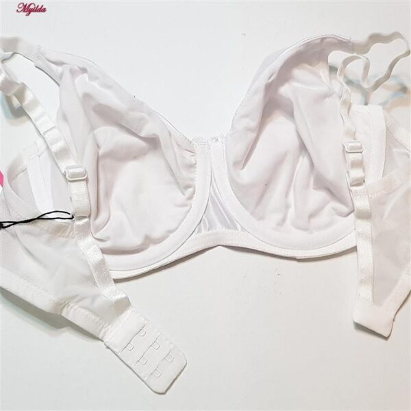 سوتین زنانه برتا مدل ساتن فنردار کد 5117-555-W رنگ سفید