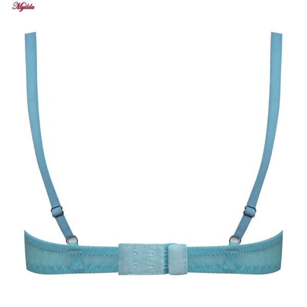 ست شورت و سوتین زنانه پدلی مدل فنردار کد 5115-P202 رنگ آبی روشن