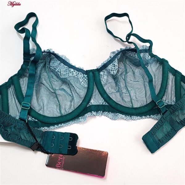 ست شورت و سوتین زنانه برتا مدل فنردار کد 5100-2420-LL رنگ کله غازی