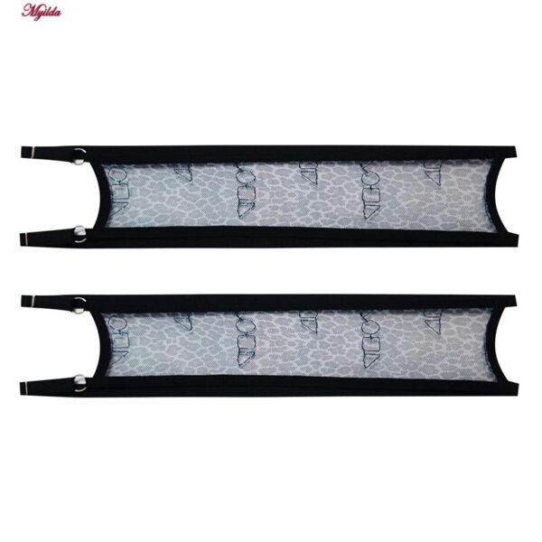 ست شورت و سوتین زنانه برتا مدل فنردار پلنگی کد 5104-4041-BLL رنگ آبی به همراه نگهدارنده جوراب