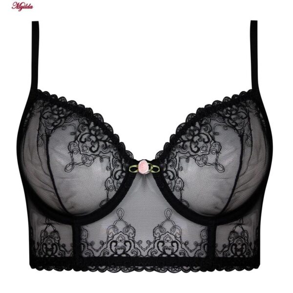 ست شورت و سوتین زنانه برتا مدل فنردار کد 5101-1031-BB رنگ مشکی