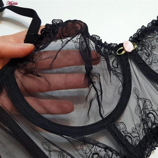 ست شورت و سوتین زنانه برتا مدل فنردار کد 5101-1031-BB رنگ مشکی