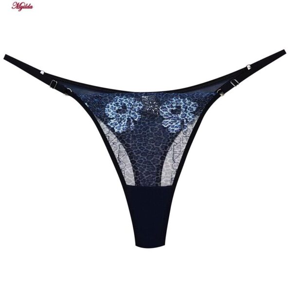 ست شورت و سوتین زنانه برتا مدل فنردار پلنگی کد 5104-4041-BLL رنگ آبی به همراه نگهدارنده جوراب