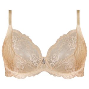 سوتین زنانه لین مدل فنردار کد 4680-513 رنگ کرم