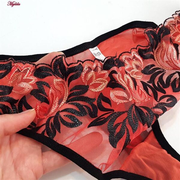 ست شورت و سوتین زنانه برتا مدل فنردار کد 5100-2420-JR رنگ نارنجی