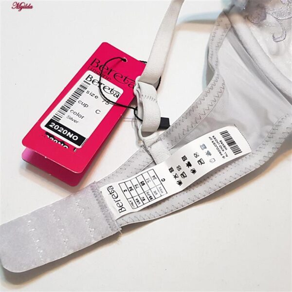 ست شورت و سوتین زنانه برتا مدل فنردار کد 5103-2020-NO رنگ طوسی