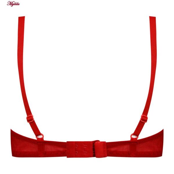 ست شورت و سوتین زنانه برتا مدل فنردار کد 5100-2420-ZR رنگ قرمز