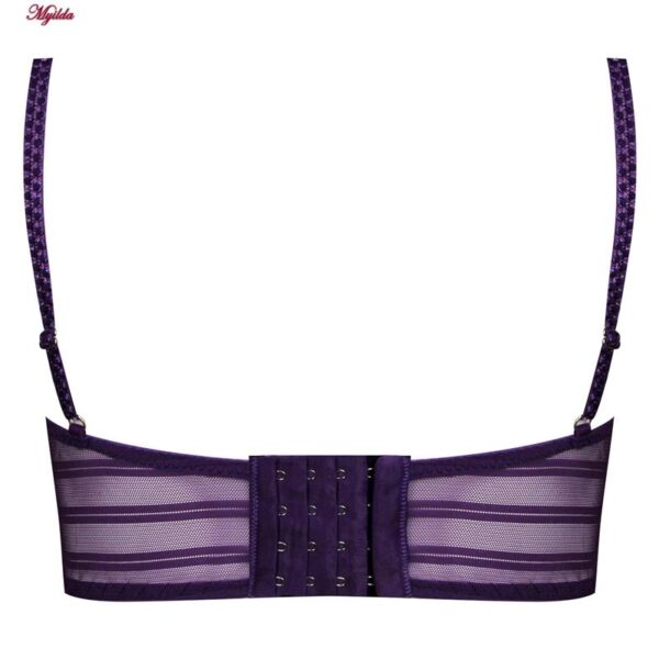 ست شورت و سوتین زنانه برتا مدل فنردار کد 5101-1031-PP رنگ بنفش