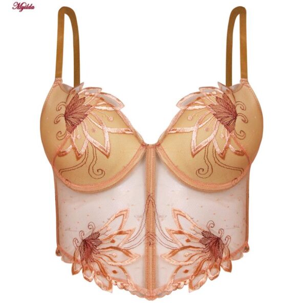 ست شورت و سوتین زنانه برتا مدل فنردار کد 5128-6080-LC رنگ گلبهی