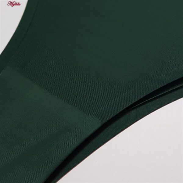 شورت زنانه ماییلدا مدل لیزری کد 5078-602-2 رنگ سبز تیره