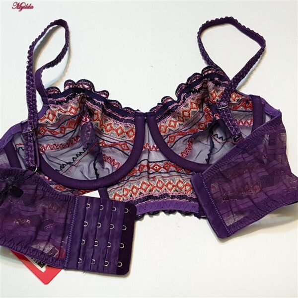 ست شورت و سوتین زنانه برتا مدل فنردار کد 5101-1031-PP رنگ بنفش