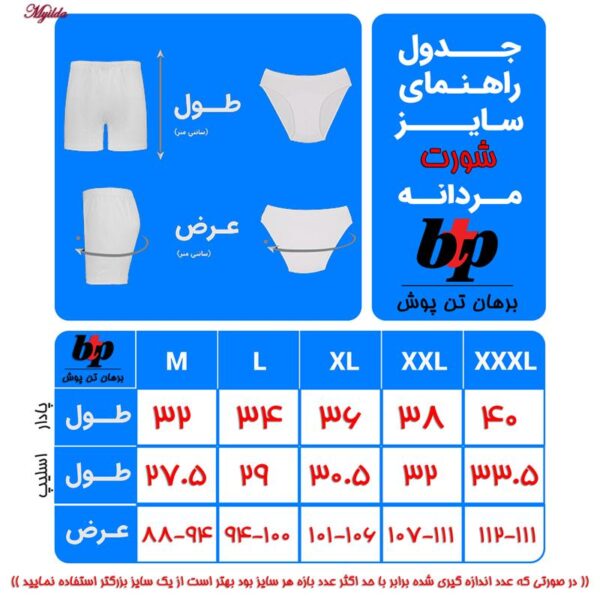 شورت مردانه برهان تن پوش مدل اسلیپ 17-03 بسته 4 عددی