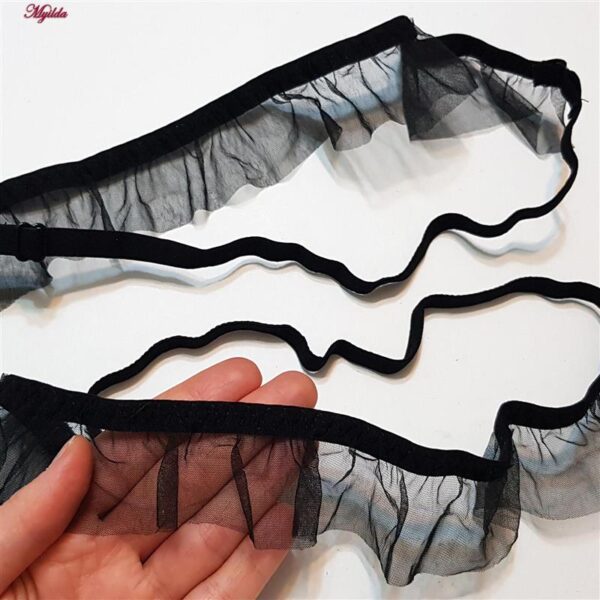 ست شورت و سوتین زنانه برتا مدل فنردار کد 5107-4030-RB رنگ مشکی به همراه نگهدارنده جوراب