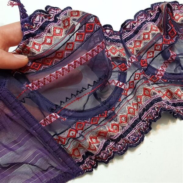 ست شورت و سوتین زنانه برتا مدل فنردار کد 5101-1031-PP رنگ بنفش