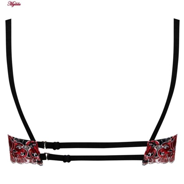 ست شورت و سوتین زنانه برتا مدل فنردار کد 5107-4030-RB رنگ مشکی به همراه نگهدارنده جوراب