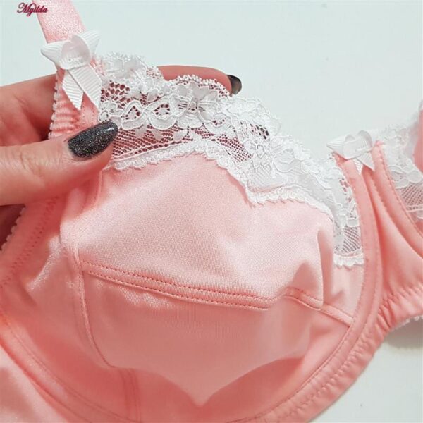 سوتین زنانه لین مدل فنردار کد 4680-608 رنگ گلبهی