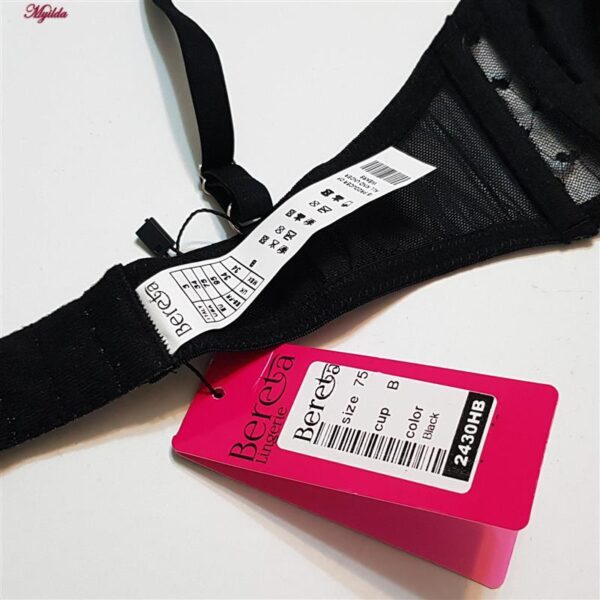 ست شورت و سوتین زنانه برتا مدل فنردار کد 5110-2430-HB رنگ مشکی