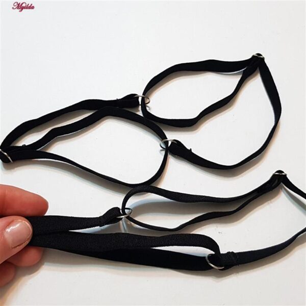 ست شورت و سوتین زنانه برتا مدل فنردار کد 5105-4040-B رنگ مسی به همراه نگهدارنده جوراب